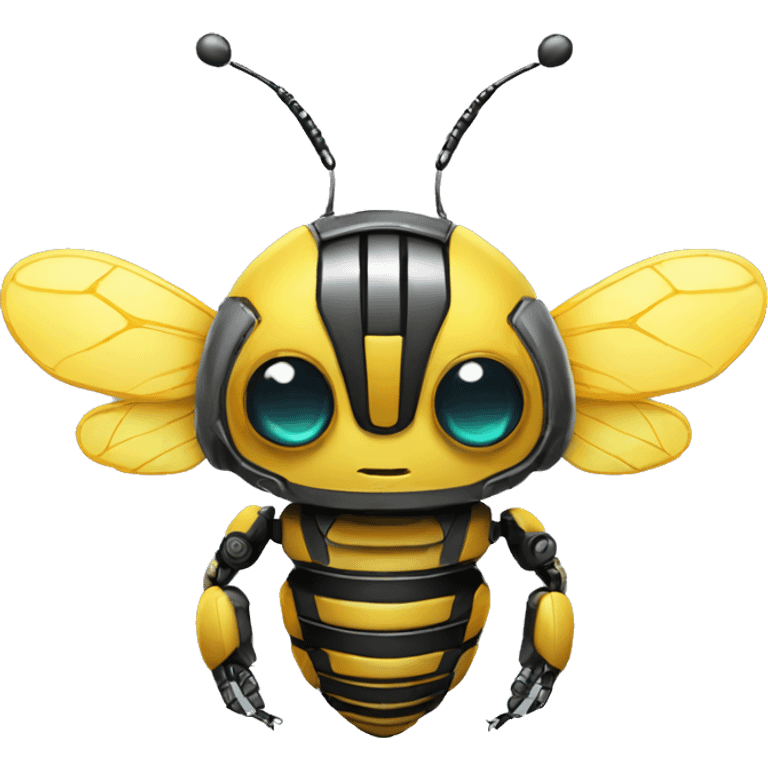 robot bee cute emoji