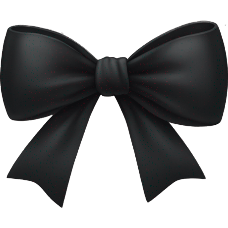 Black bow emoji