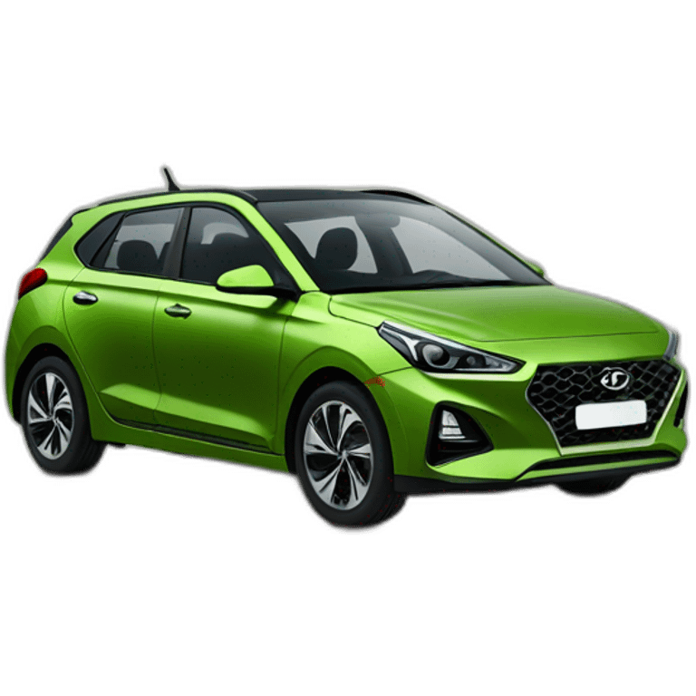 Voiture i20 hyundai couleur vert mangrove emoji