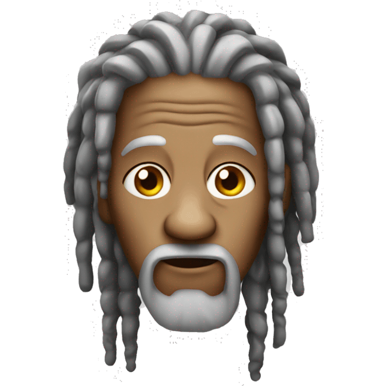 Old man with dreads emoji