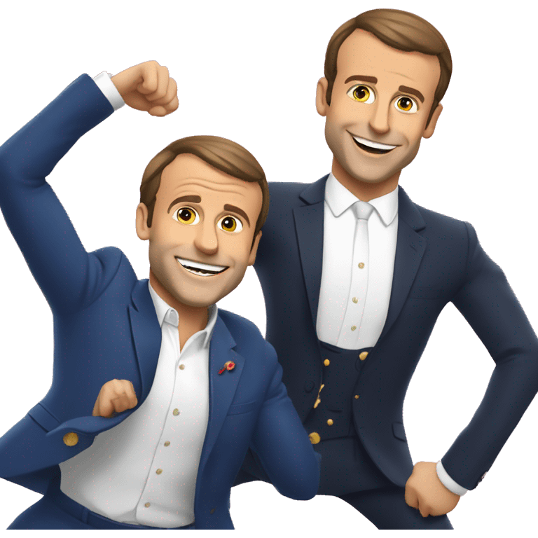 emmmanuel macron qui danse video animé emoji