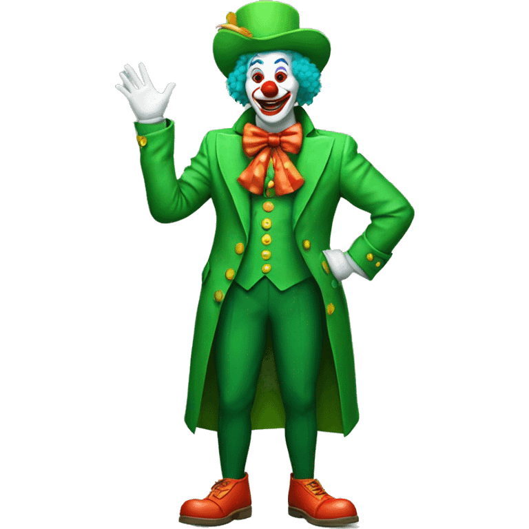 green jacket clown emoji