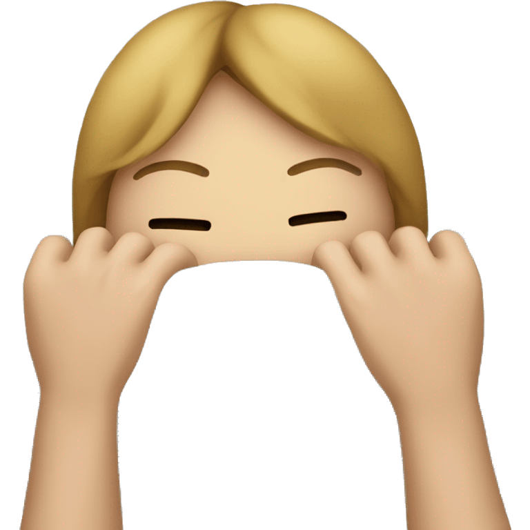 someone putting their face in a pillow emoji