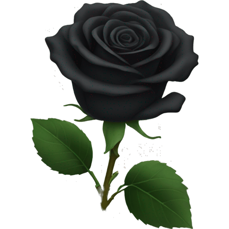 Black rose emoji