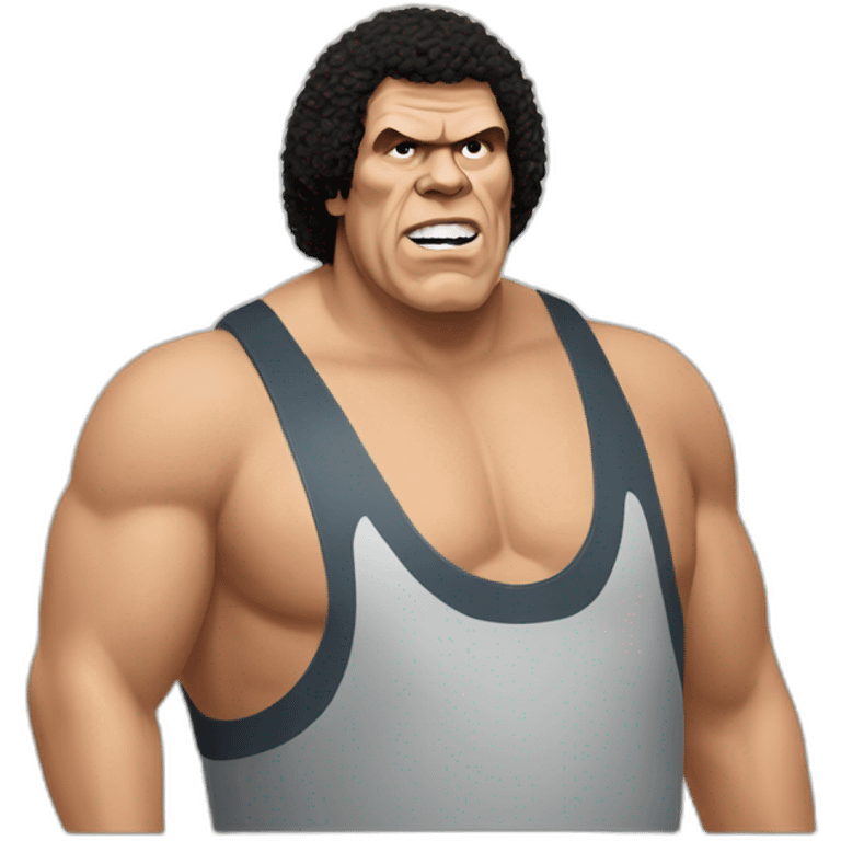 Today wrestling Andre the giant emoji