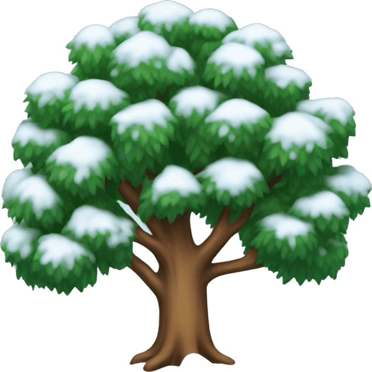 A winter tree emoji