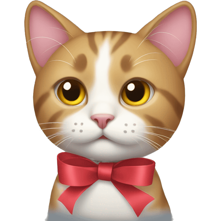 Cat with ribbon emoji