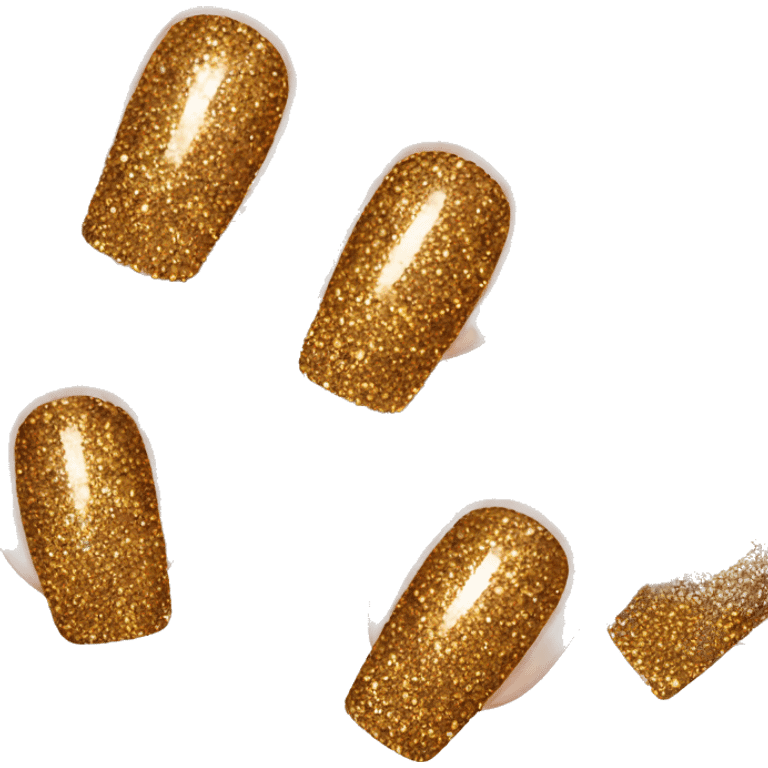 Glitter nail polish emoji