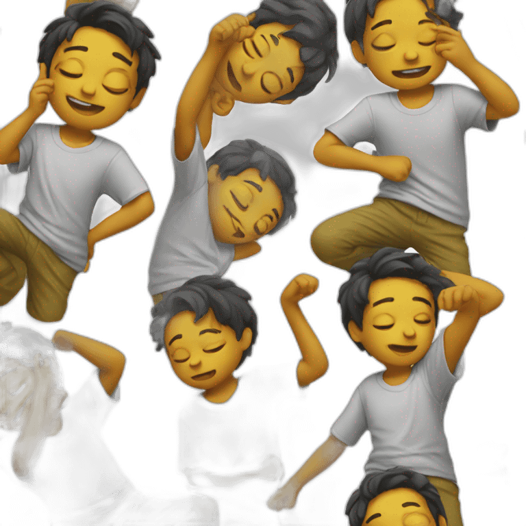 boy doing a dab emoji