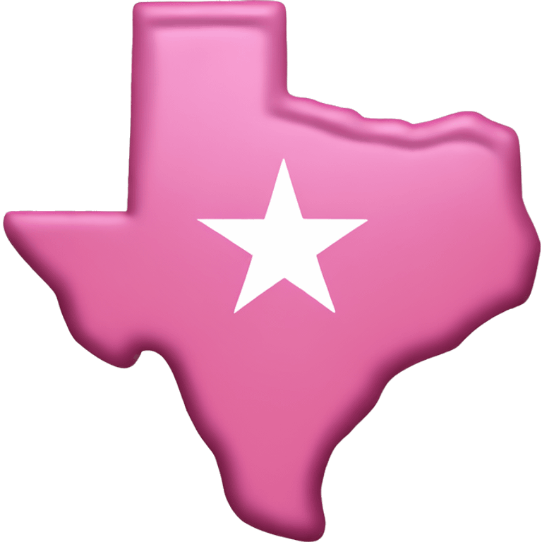 Pink state of Texas  emoji