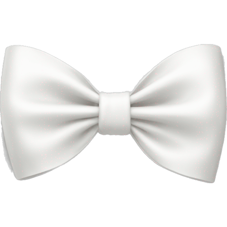 White bow on white bow emoji