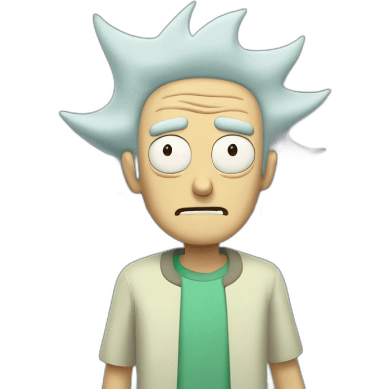 Morty from Rick and Morty cartoon emoji