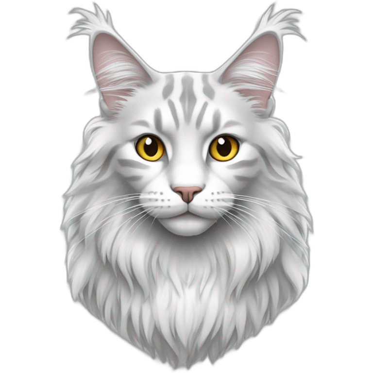 silver-white-maine-coon emoji