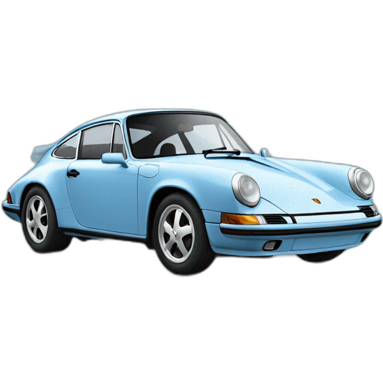 porsche bleu emoji