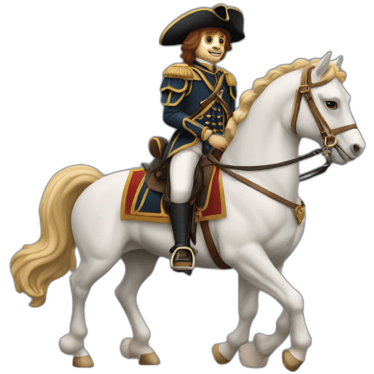 Cavalier sur un cheval emoji