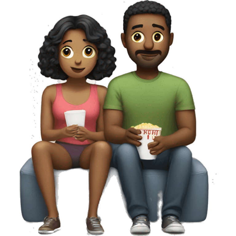 Couple watching Netflix  emoji