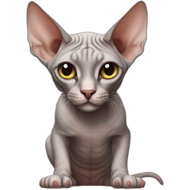 Sphynx cat emoji