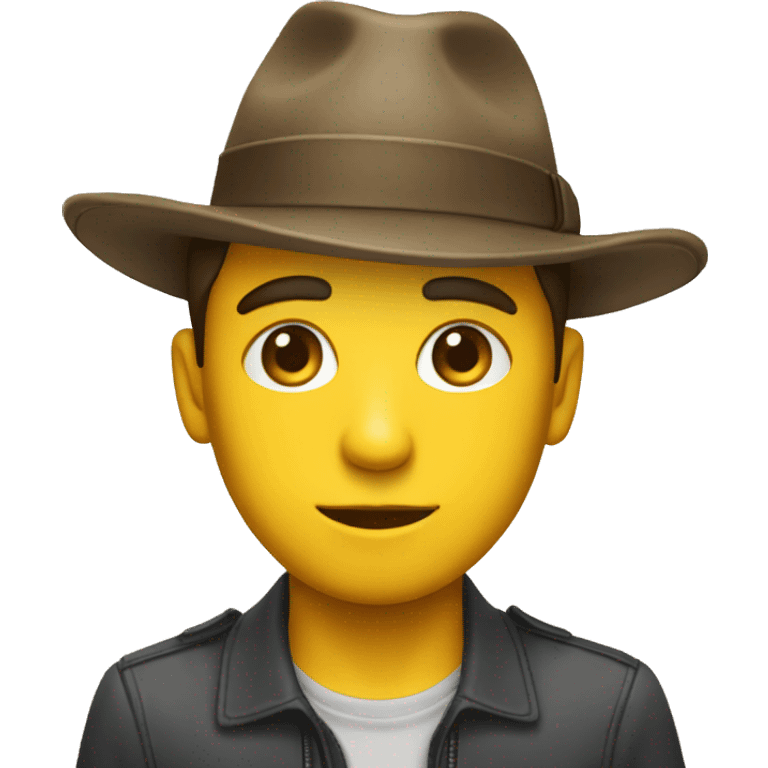 Il Pleure avec chapeau  emoji