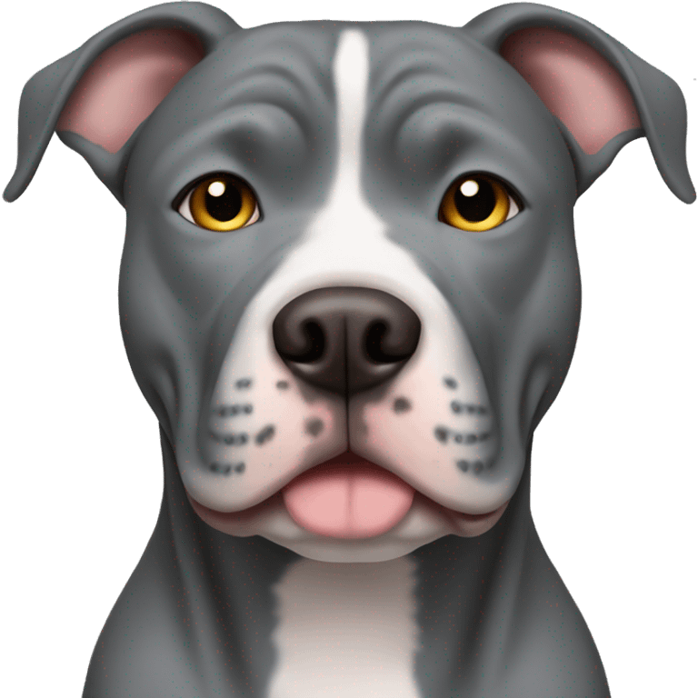 grey pitbull  emoji