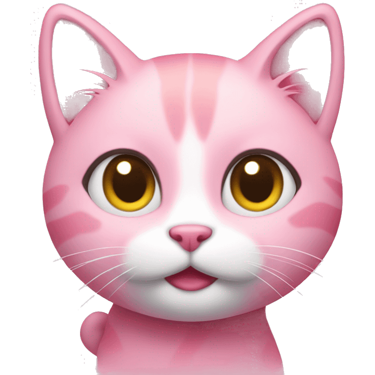 Pink kitty emoji