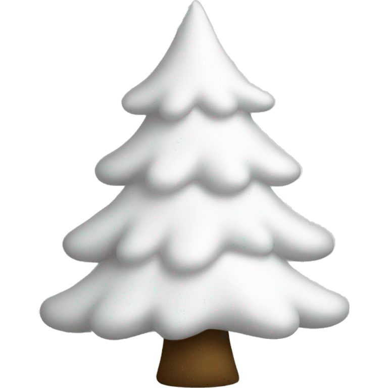 Christmas tree in white  emoji