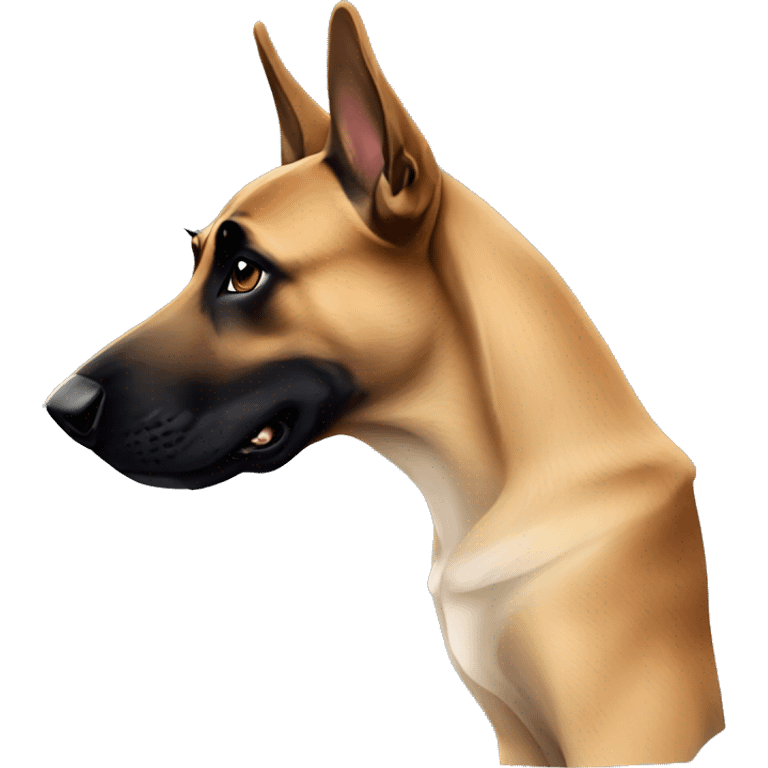 malinois se cache avec ses mains emoji