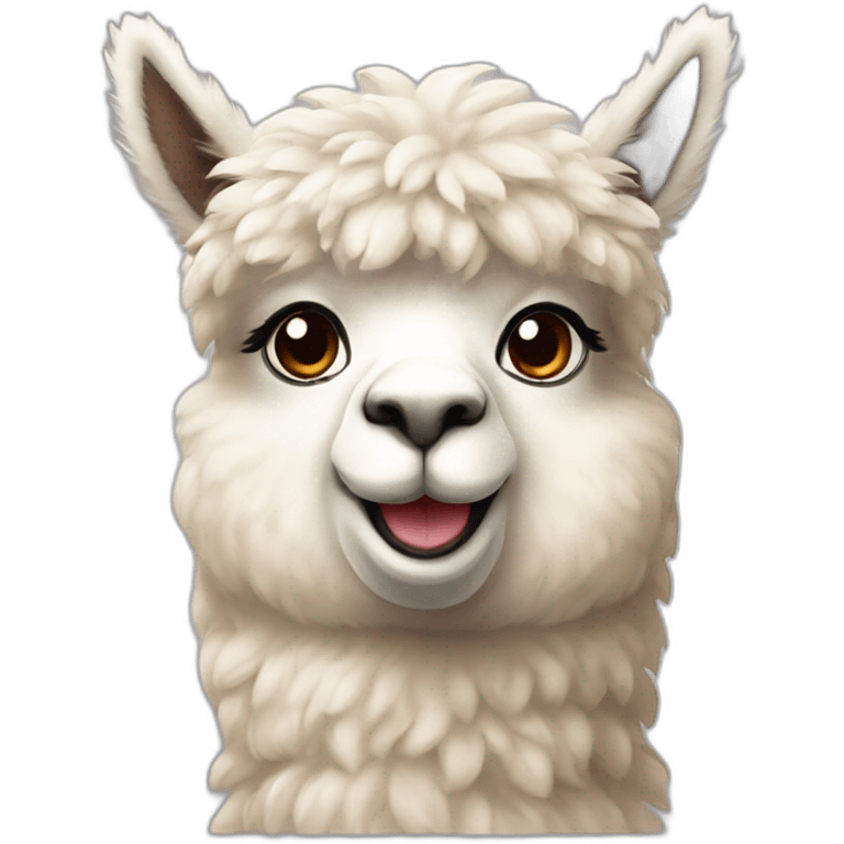 cute alpaca emoji