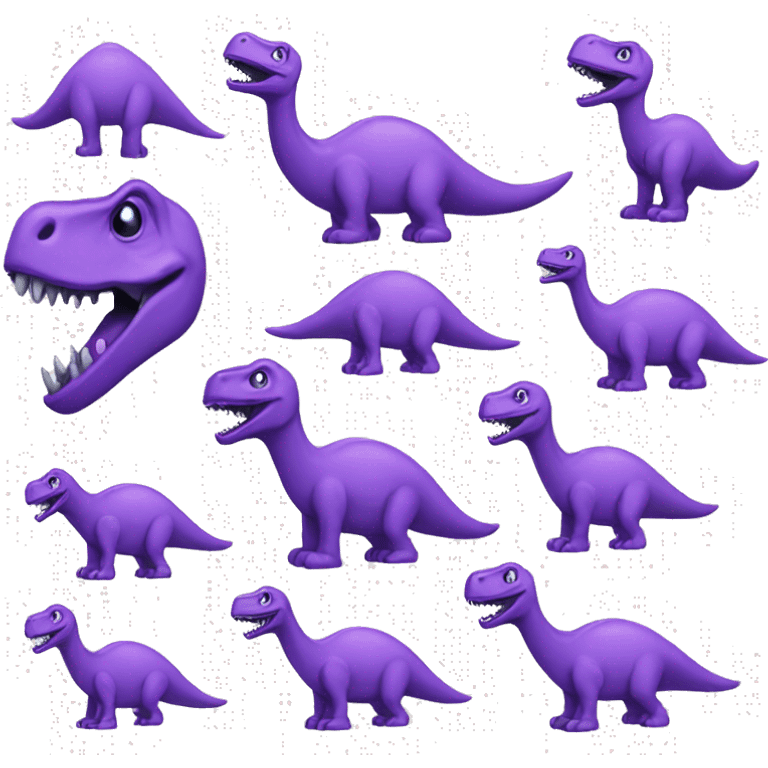 Purple dinosaur emoji