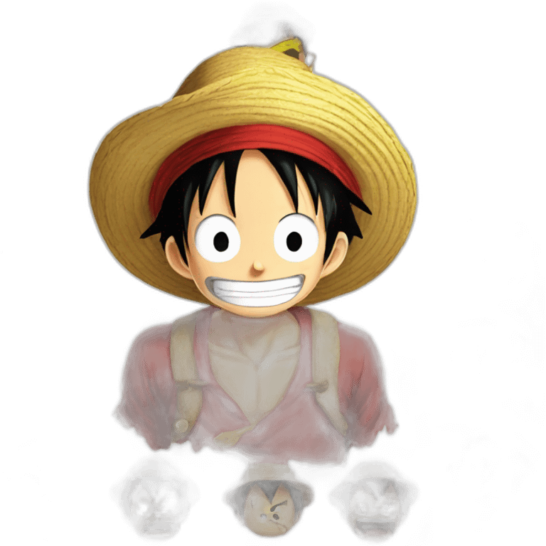 Monkey d Luffy eat emoji