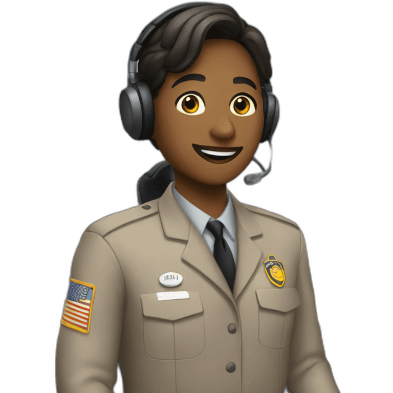 New Year's dispatcher emoji