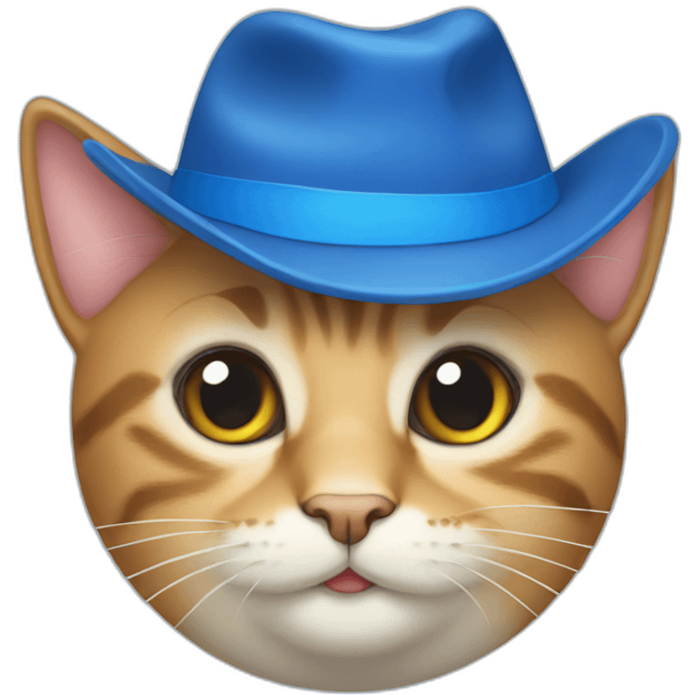 cat with a blue hat emoji