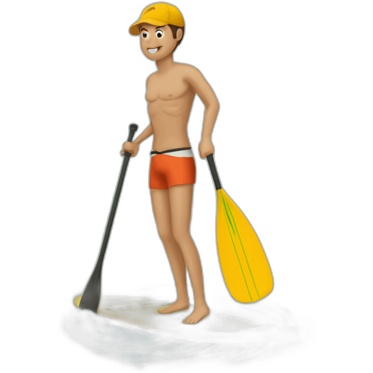 Standup paddle with a manhã padling emoji