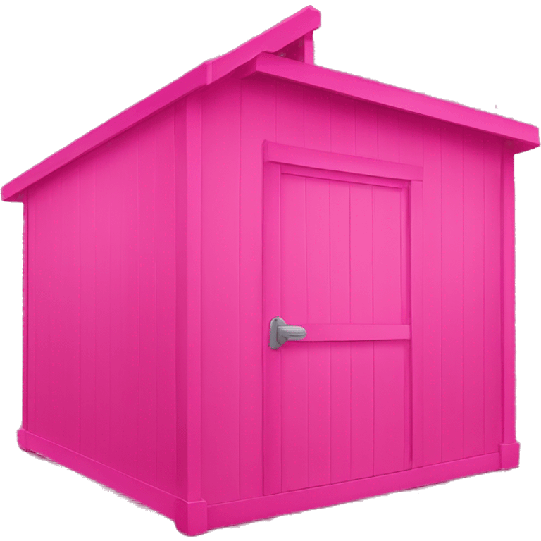 Hot pink dog shed emoji