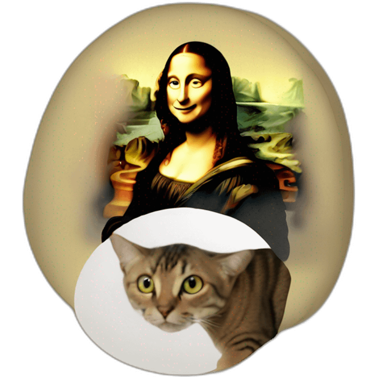 Dessin de Mona Lisa emoji