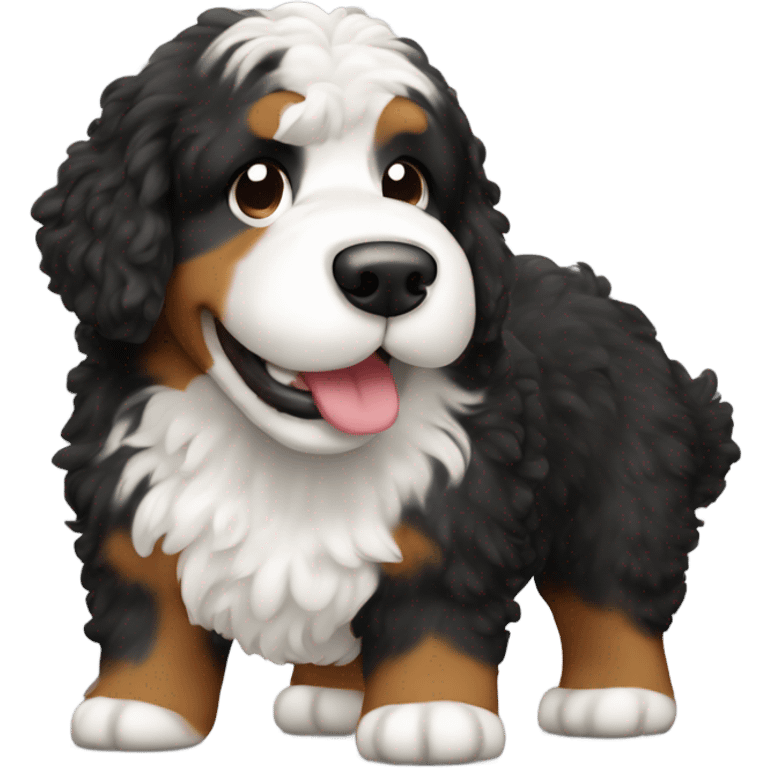 bernedoodle farting emoji