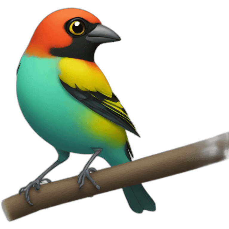 tanager scared emoji