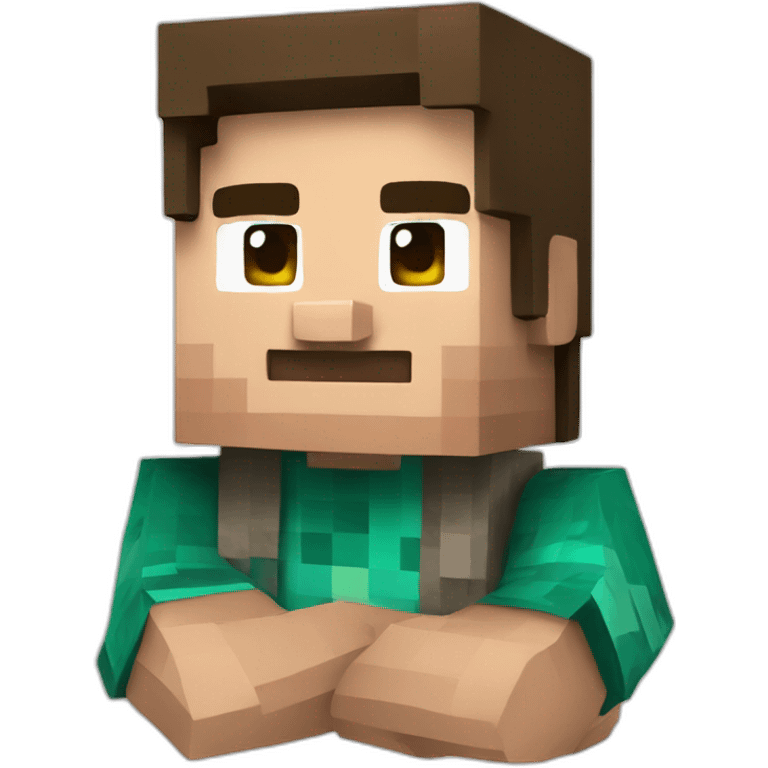 Minecraft steve emoji