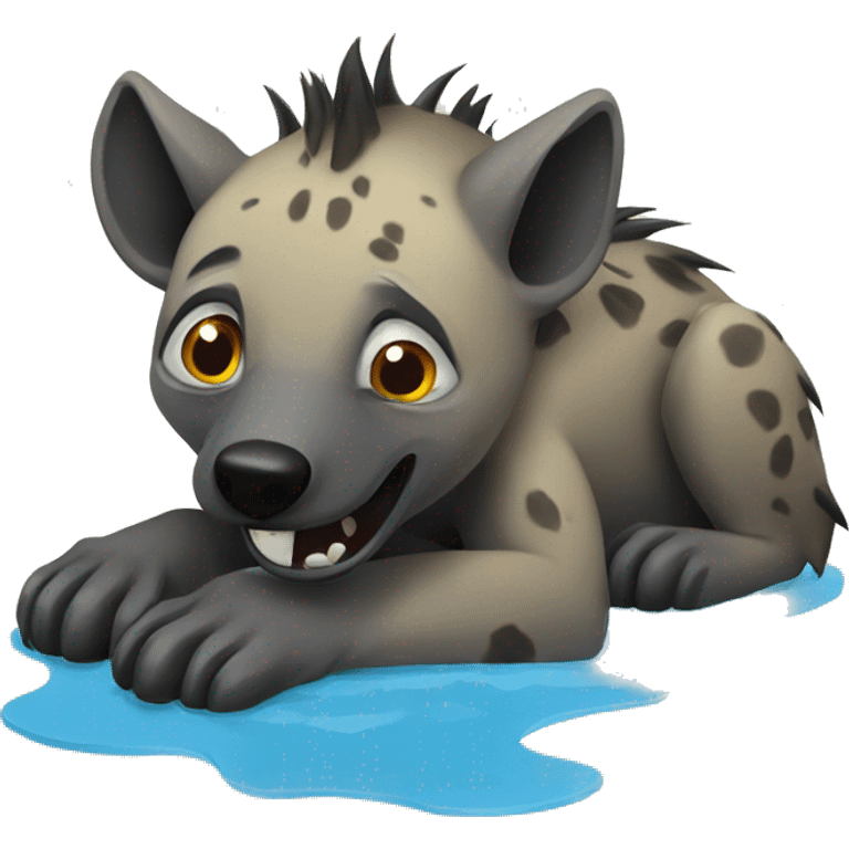 Water hyena  emoji