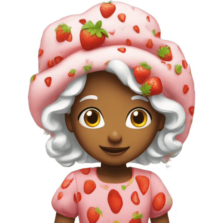 A strawberry shortcake  emoji