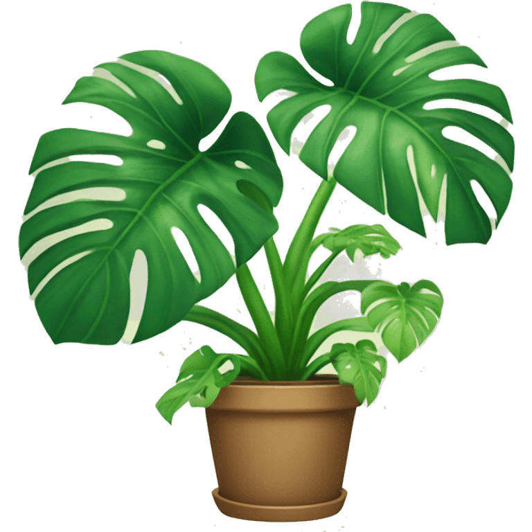 potted monstera plant emoji