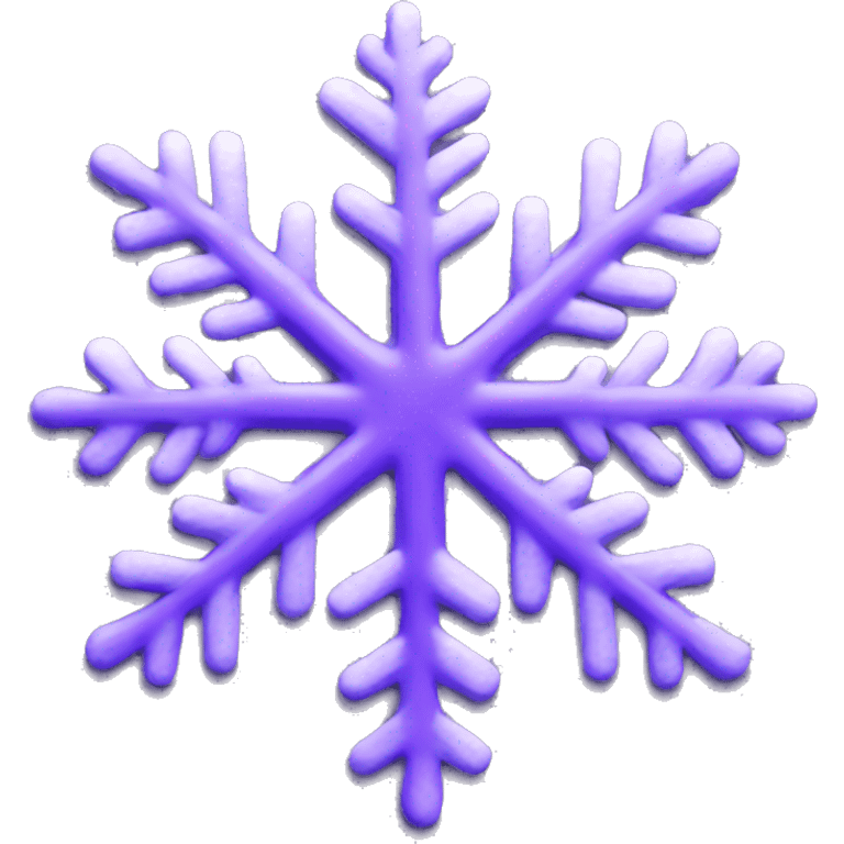 Purple snowflake  emoji