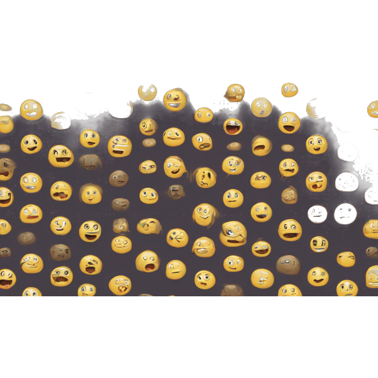 Circle tv fuzz screen emoji