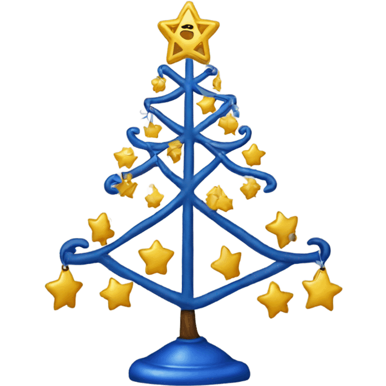 Hanukkah Christmas tree emoji