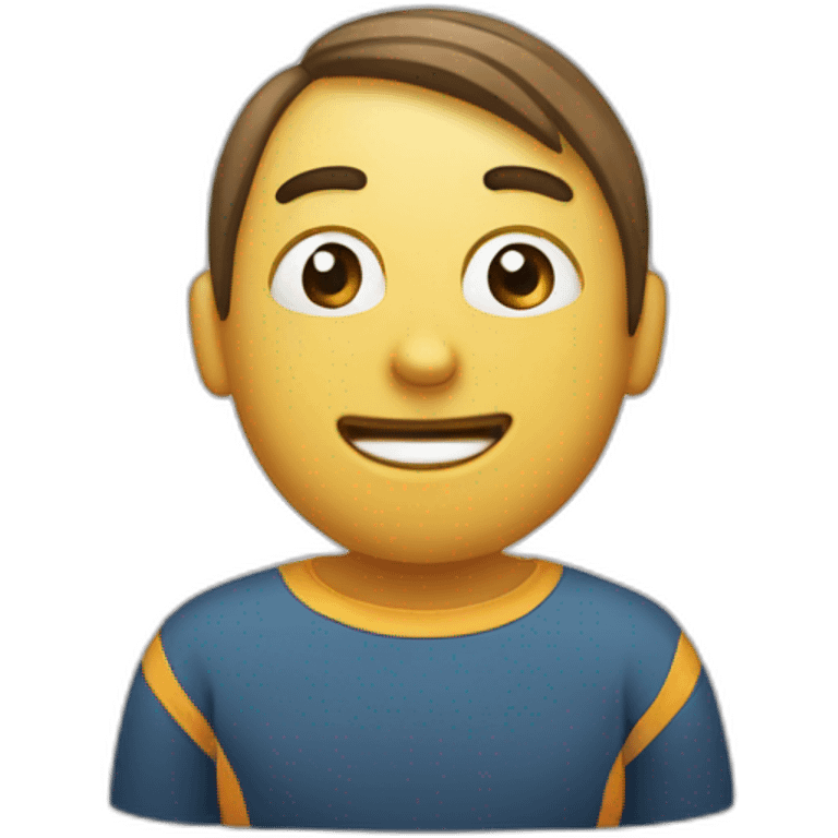 Genera un emoji con mi cara hablando por el celular emoji