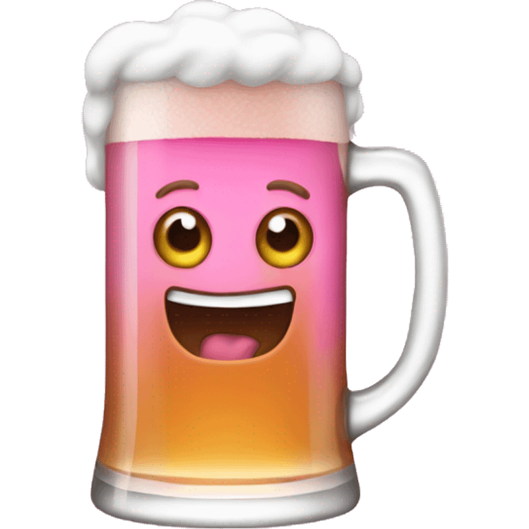 pink beer emoji