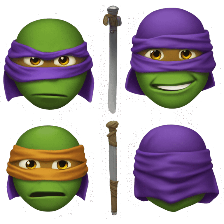 teenage mutant ninja turtles donatello emoji