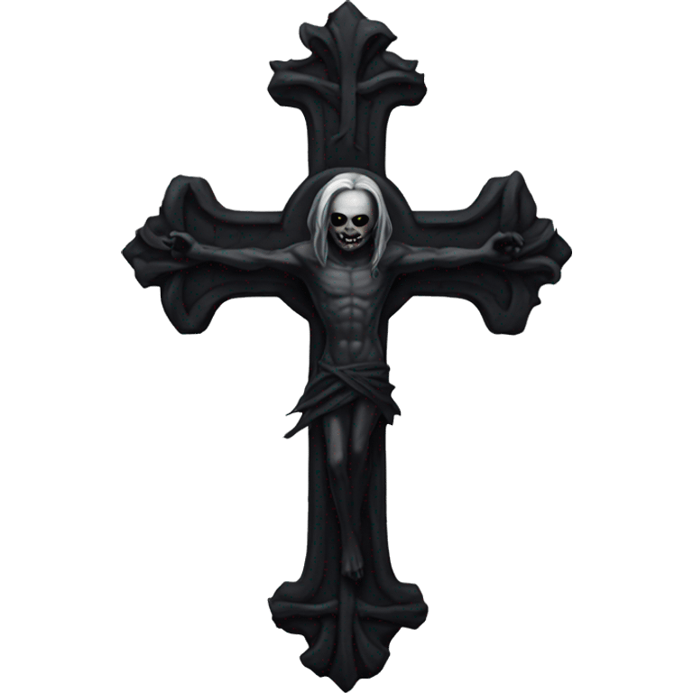 Goth cross emoji