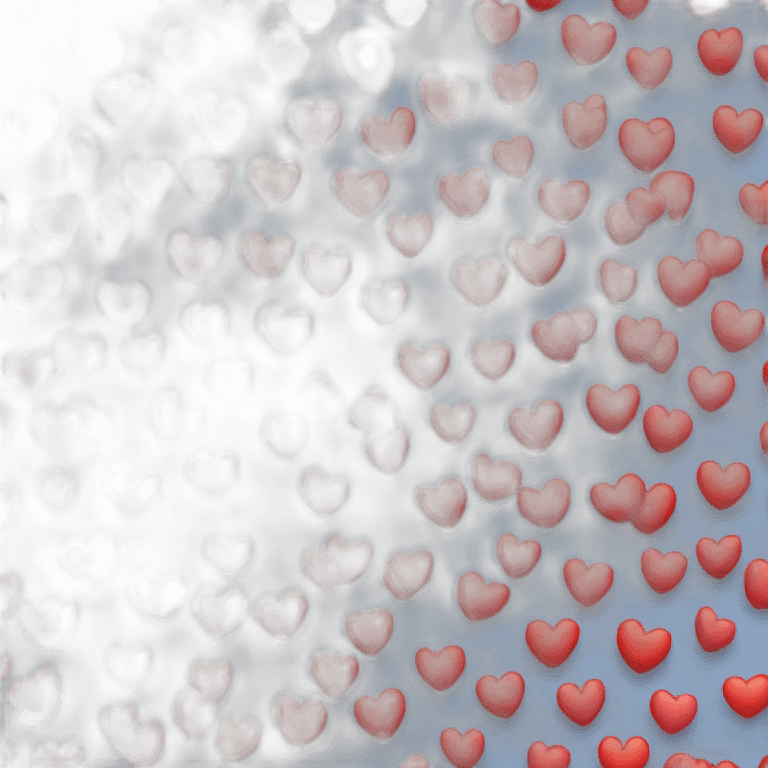 Lots of red hearts on one background emoji