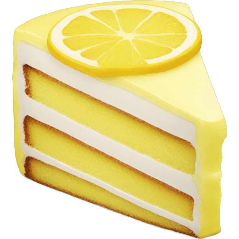 Lemon cake emoji