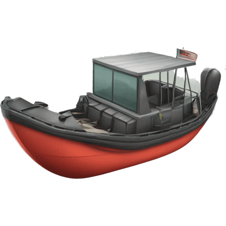 Realistic air boat isolated  emoji